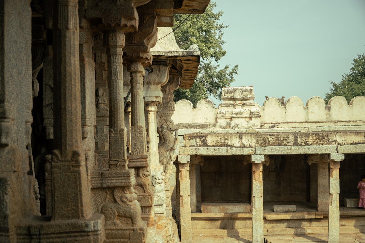 Hindu temple architecture details